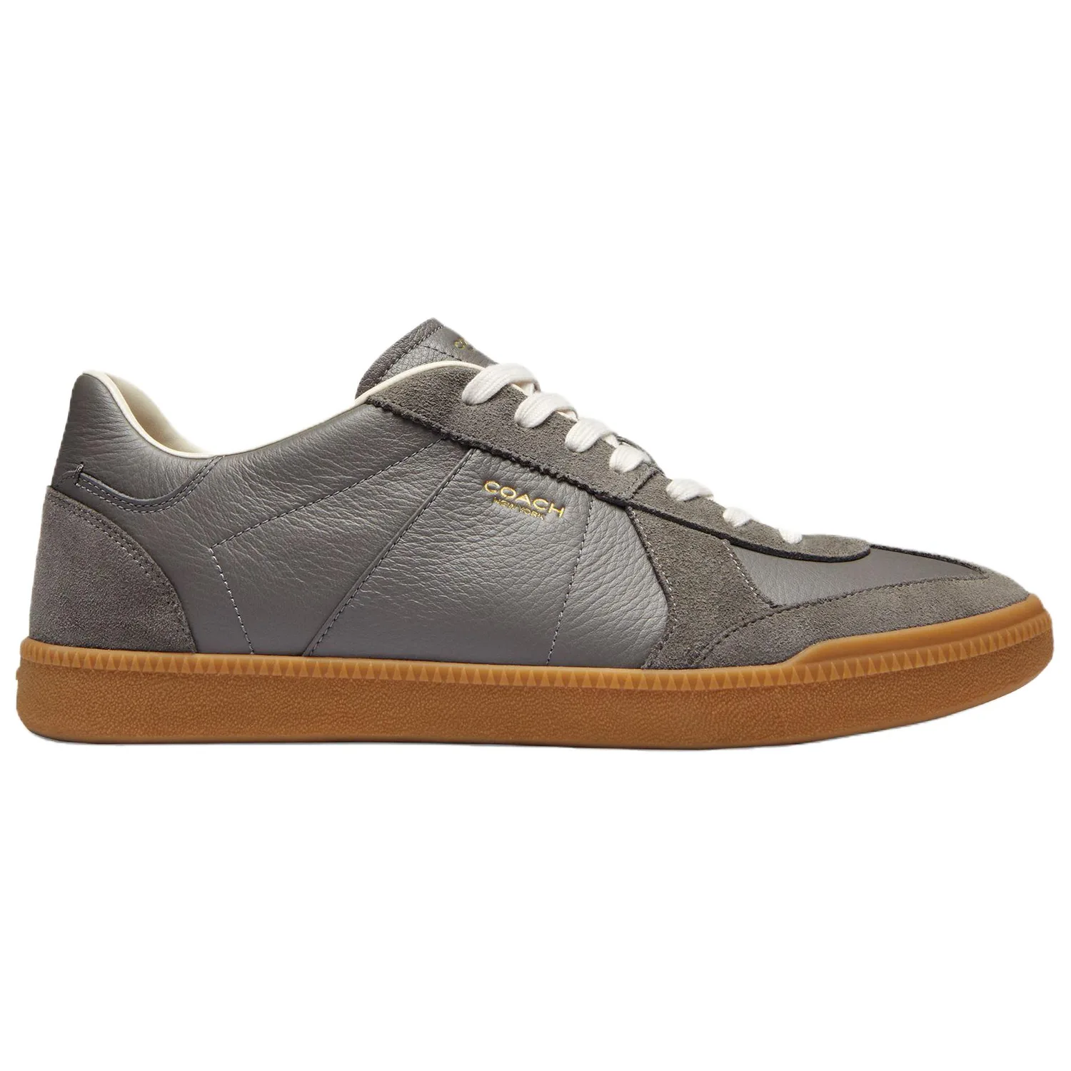 COACH Ellis Cow Split Leather Low top Skateboard Shoes мужские Gray — фото 3