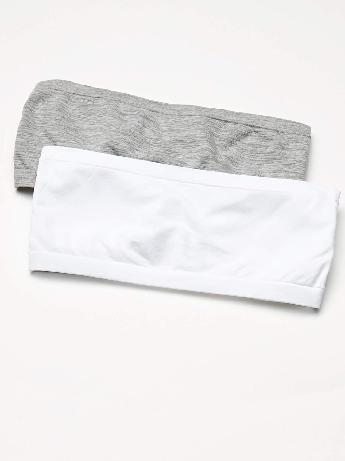 Набор бесшовных бюстгальтеров-бандо для девочек Calvin Klein Girls, White/Heather Grey — фото 4