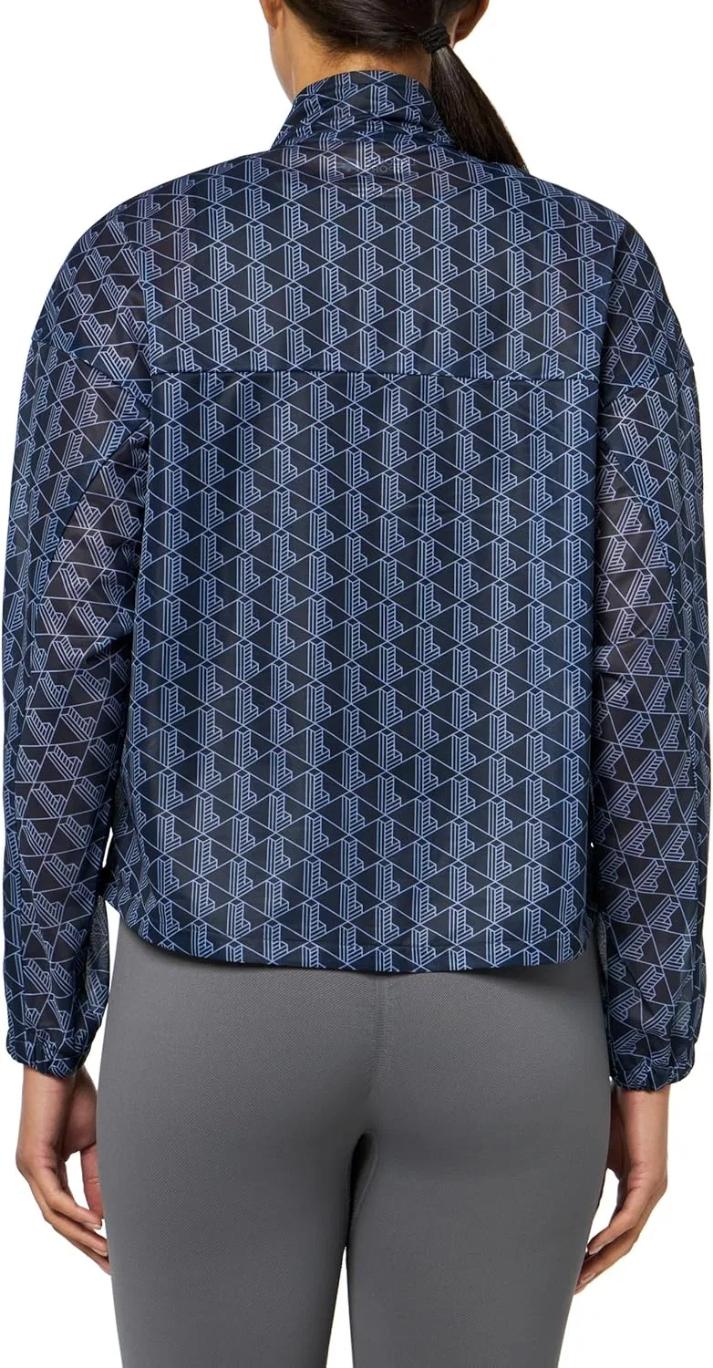 Куртка теннисная Lacoste SPORT, камуфляжный принт, сине-фиолетовая — фото 2