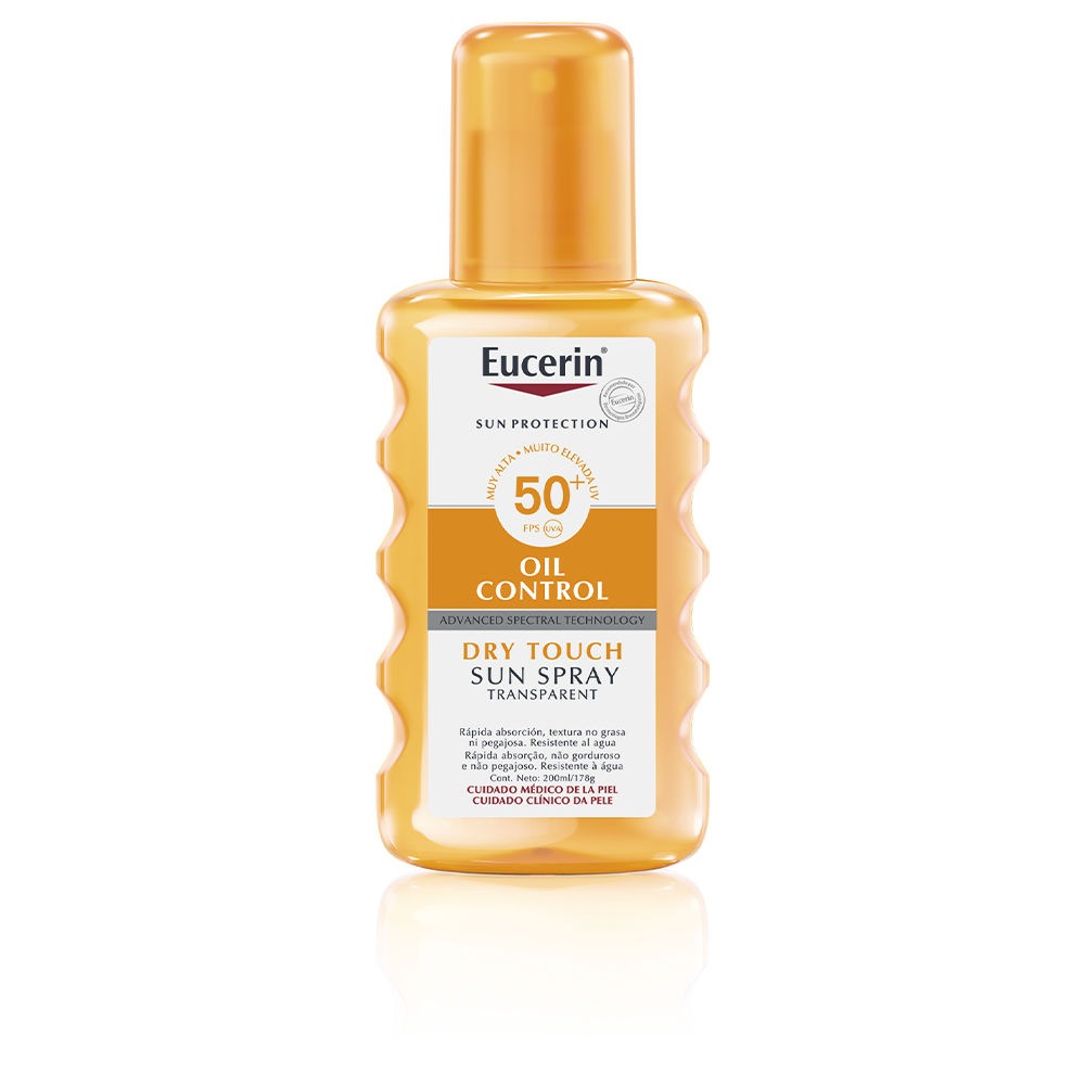 

Солнцезащитный крем sonnenschutzöl dry touch transparentes spray spf50+ Eucerin, объем 200 мл