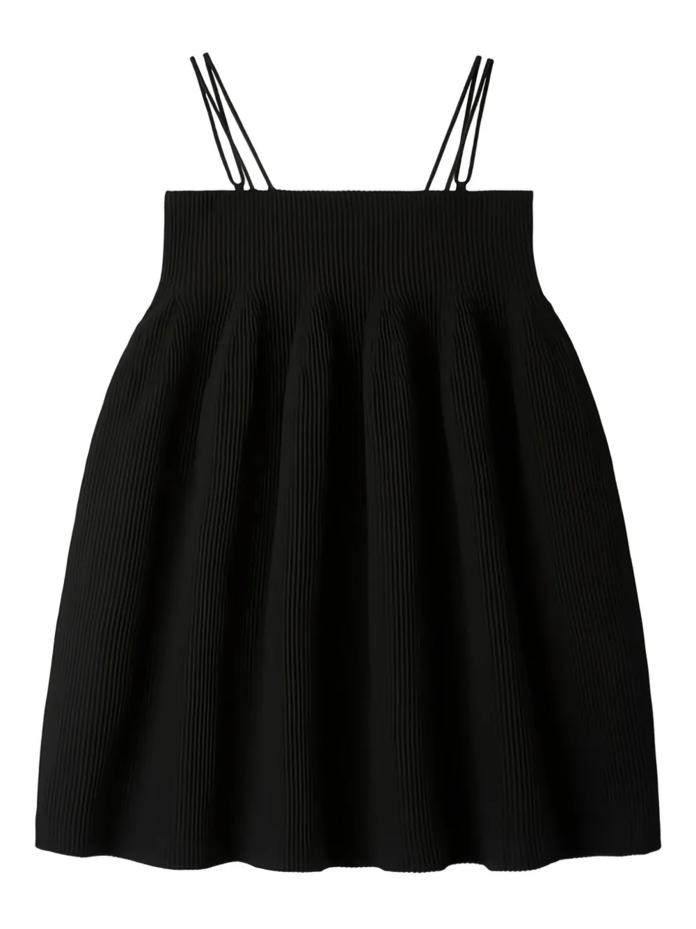 

Мини-платье Hypha на тонких бретельках со складками CFCL, черный