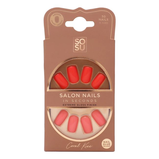 

Накладные ногти Coral Kiss (30 шт.) SOSU