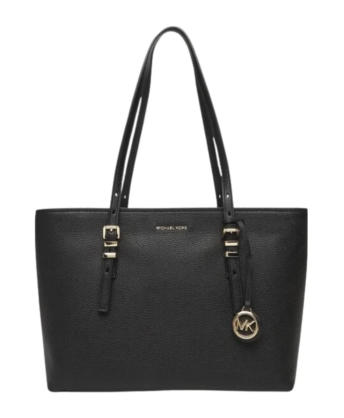 

Средняя сумка-тоут Quinn из зернистой кожи. Michael Kors, черный