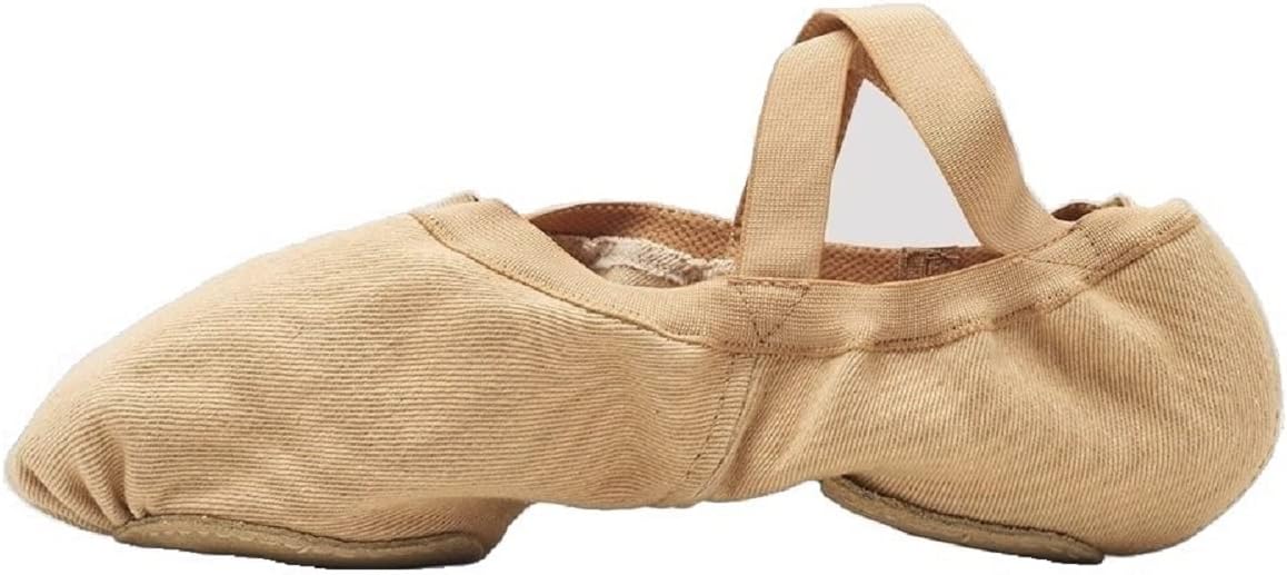 

Балетные туфли/чешки Bloch Dance для мужчин с раздельной подошвой и растяжкой, канвас, Light Sand