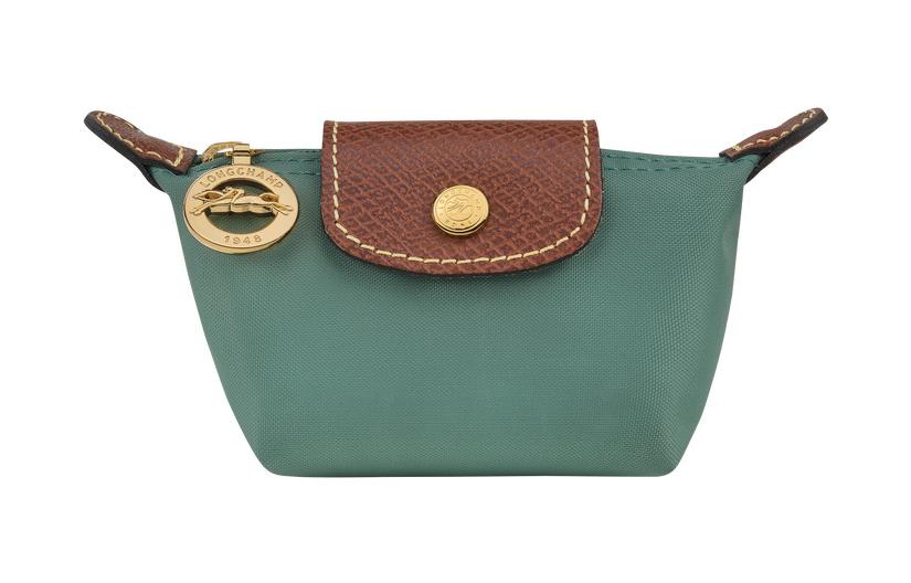 

Le Pliage Canvas With Leather Trim Canvas Bag Coin Purse Women's Green LONGCHAMP