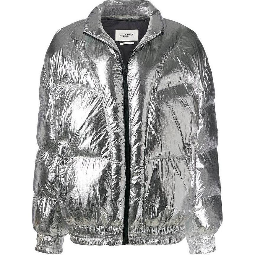 

ISABEL MARANT ETOILE Пуховик унисекс серебристый, Silver