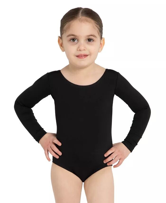 

Купальник с длинным рукавом для девочек Capezio, черный