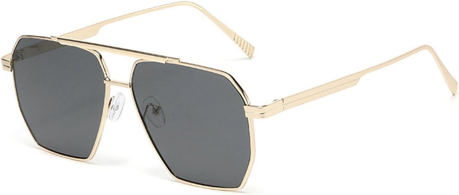 

Солнцезащитные очки Helena Fashion Square Metal для женщин, модель 2025, роскошные, большие, для путешествий и вождения, классические, с двойной перемычкой, унисекс, C2