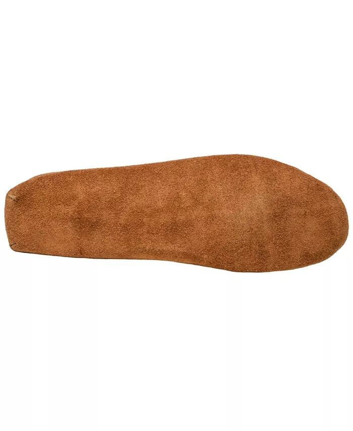 Мужские тапочки с ворсовой подкладкой и мягкой подошвой Minnetonka, коричневый — фото 3