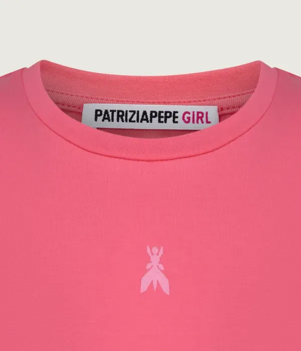 Футболка loose fit Patrizia Pepe, розовый — фото 3