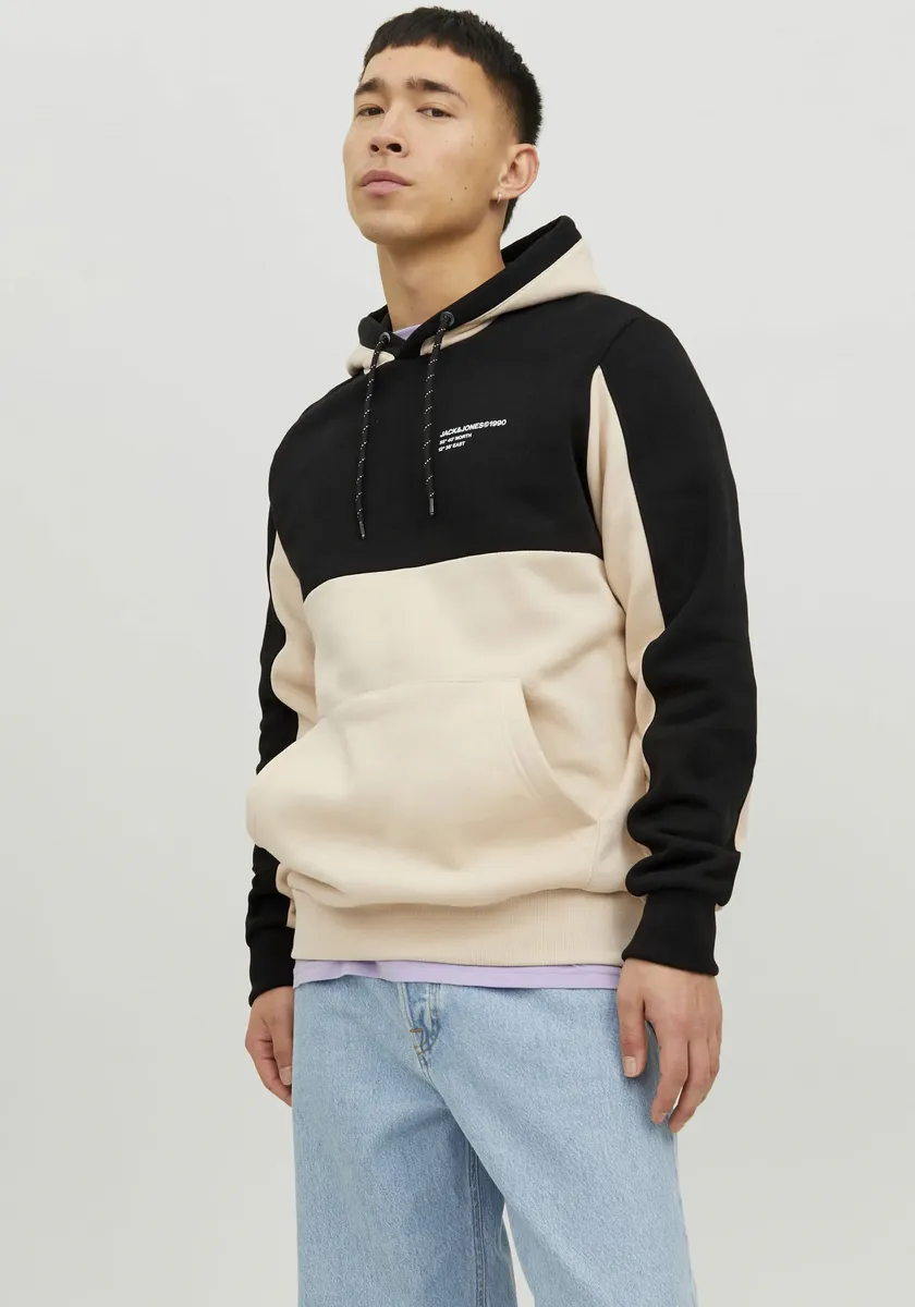 

Толстовка Jack & Jones с капюшоном "JJEFORCE BLOCKING SWEAT HOOD NOOS", цвет Moonbeam