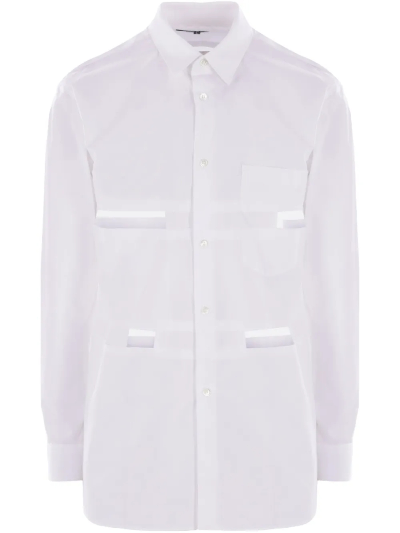 

Черная рубашка из поплина Comme Des Garçons Black Comme Des Garçons, белый