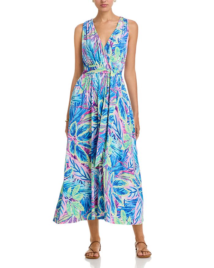

Фрил Гроув Бесшовное Макси-платье Tommy Bahama, синий