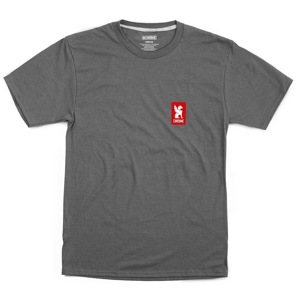 

Футболка Chrome Vertical Red Logo, серый