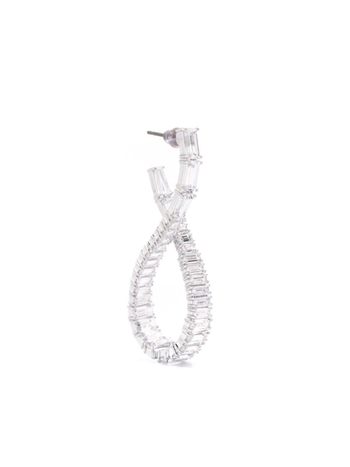 

Серьги-гвоздики Hyperbola Swarovski, серебряный