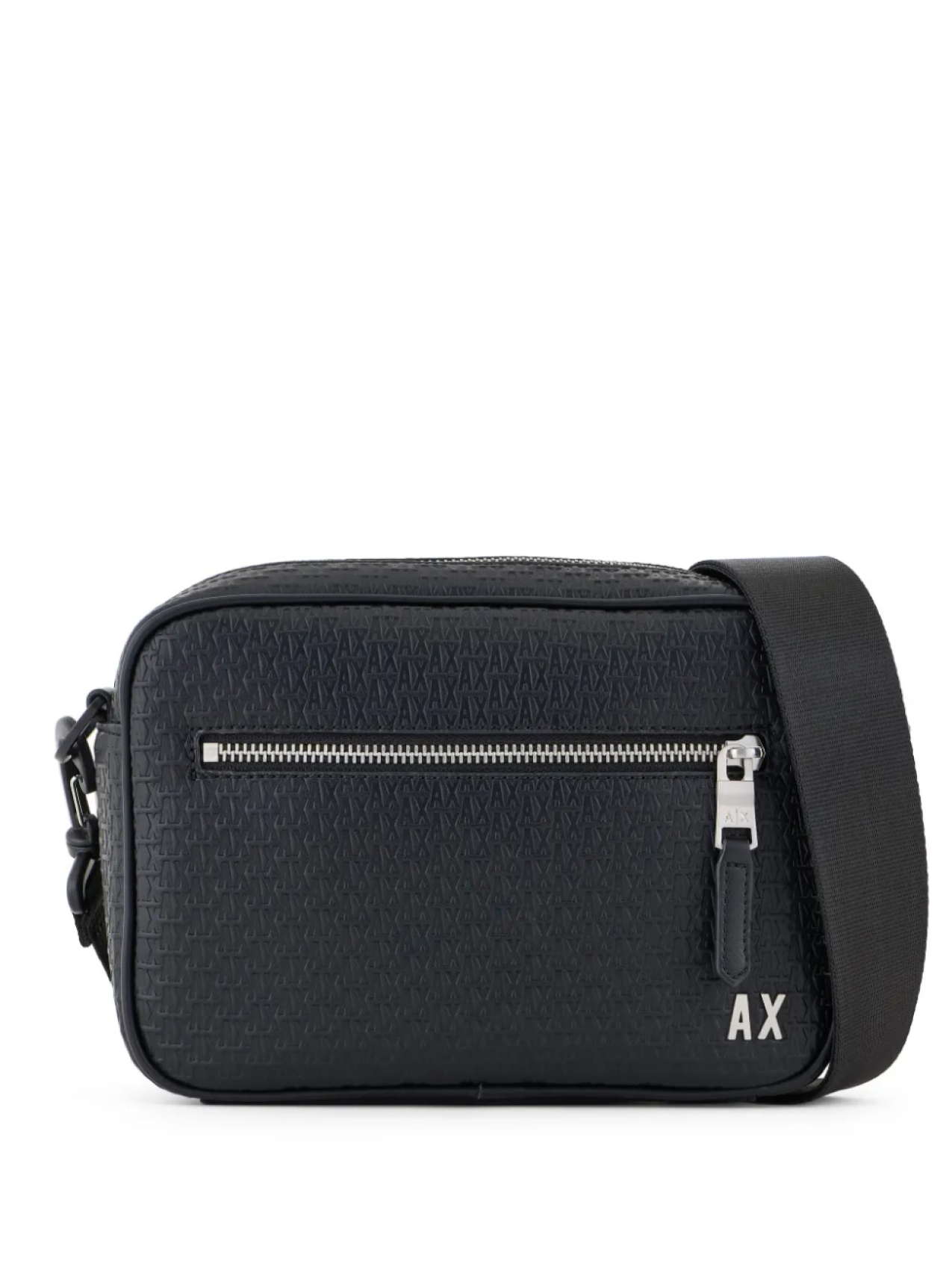 

Armani Exchange сумка-мессенджер с тисненой монограммой, черный