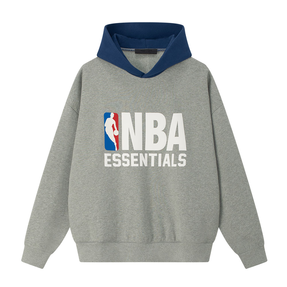 

Свитшот с логотипом NBA Fear Of God Essentials, темно heather/синий/темно oat/sapphire синий