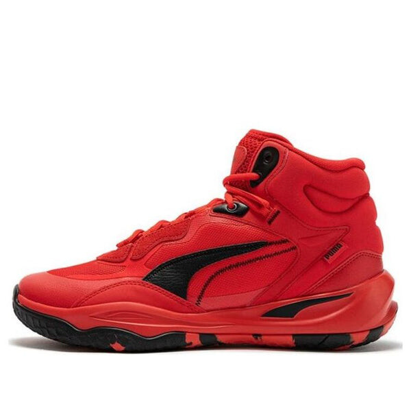 

Кроссовки playmaker pro mid 'red black Puma, черный