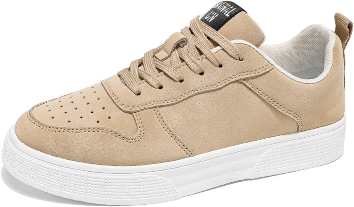 

Мужские повседневные кеды для скейтборда, модные спортивные кроссовки с противоскользящей подошвой для ходьбы и бега Generic, бежевый