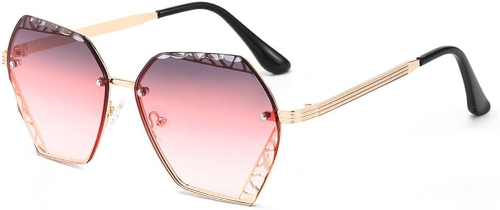 

Солнцезащитные очки без оправы 2027 года для женщин и мужчин, винтажные, металлические, с защитой от УФ-излучения (UV400), линзы с защитой от морского прибоя MTZJH, C3