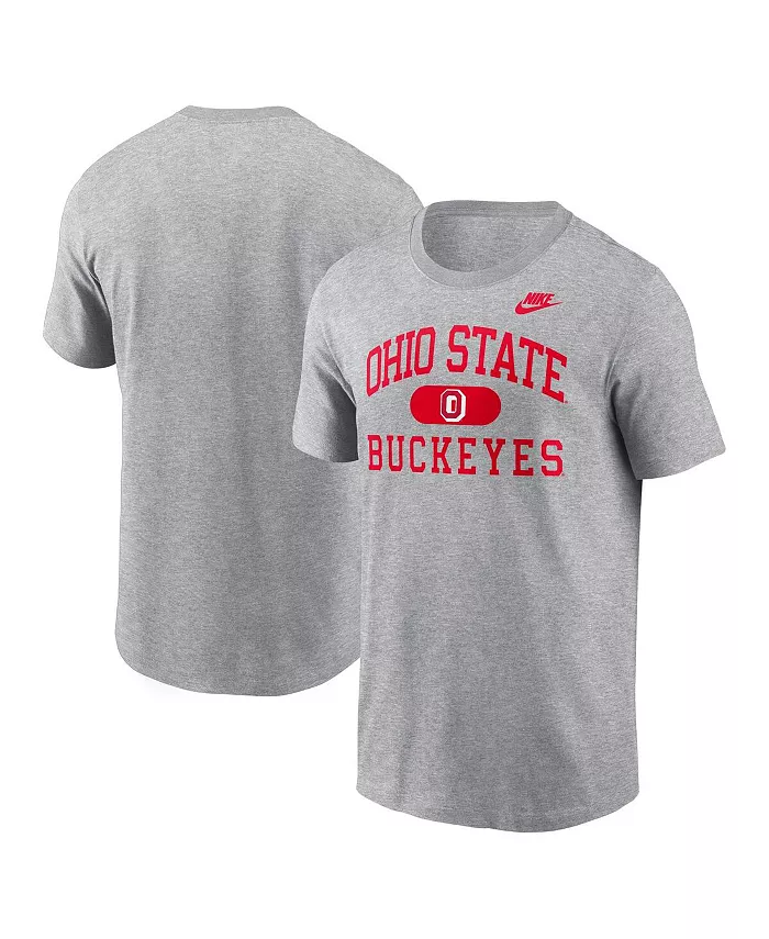 

Мужская футболка Heather Gray Ohio State Buckeyes Legacy Alma Mater Nike