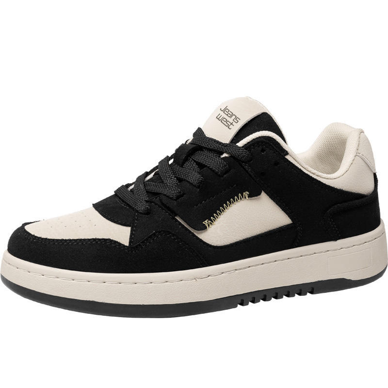 

JEANSWEST Мужские низкие кэжуал кеды бежево-черные, цвет Beige Black