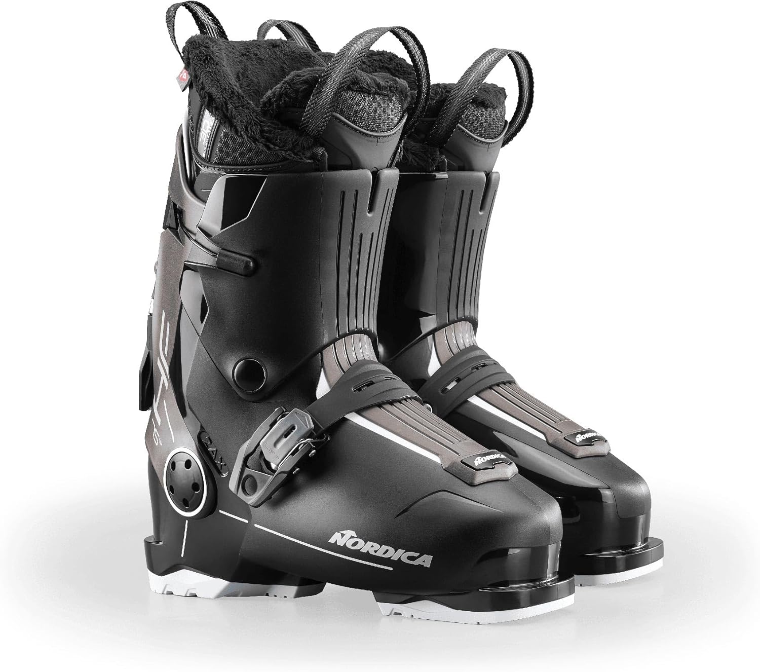 

Женские горнолыжные ботинки NORDICA HF 75 W - для взрослых, зимние, с легким надеванием, пряжкой без помощи рук, для скоростного спуска, Black / Bronze / White, Белый, Женские горнолыжные ботинки NORDICA HF 75 W - для взрослых, зимние, с легким надеванием