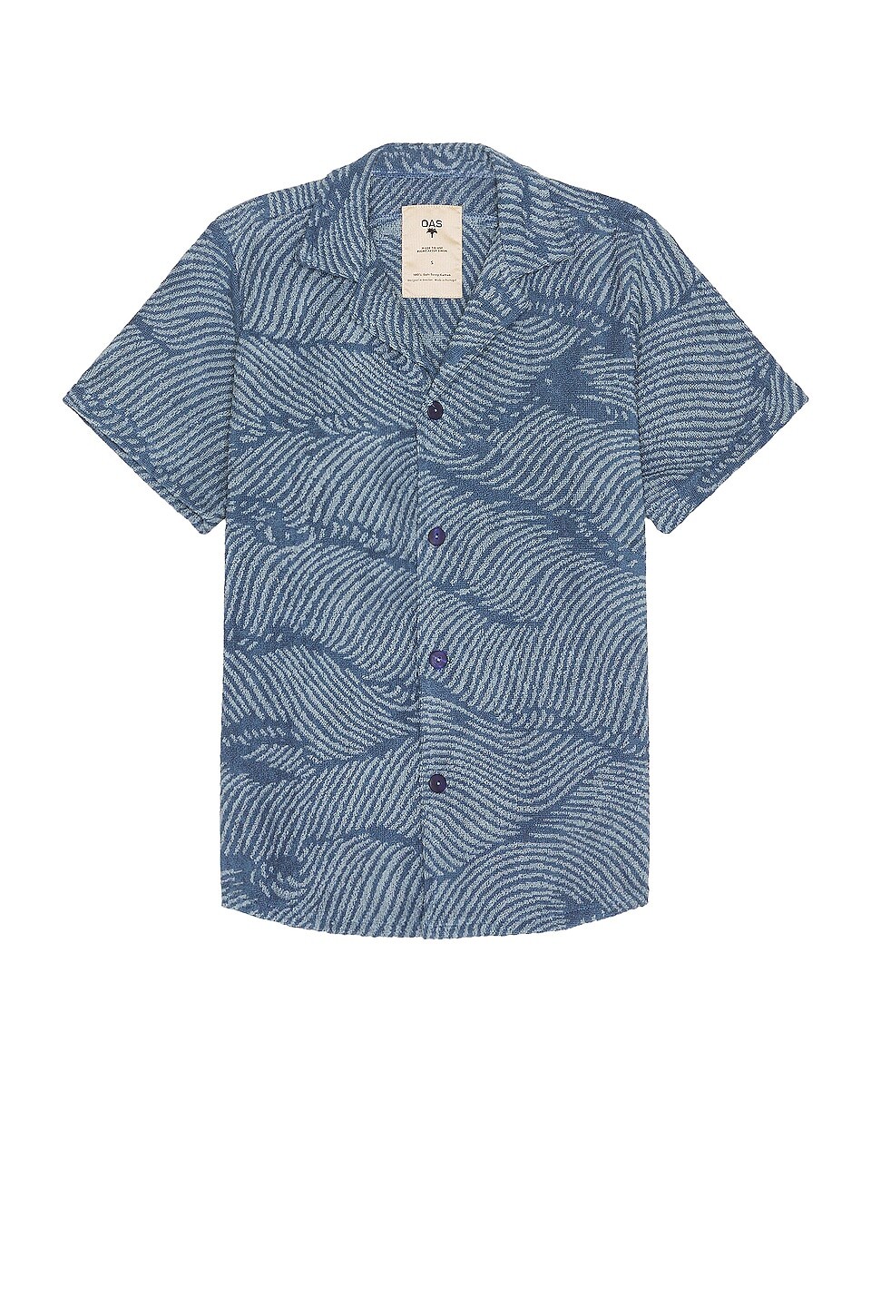 

Рубашка OAS Wavy Cuba Terry, синий