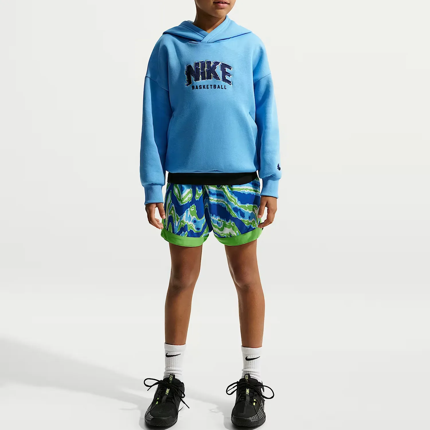Детский худи Nike, University Blue/Dark Navy Blue — фото 4