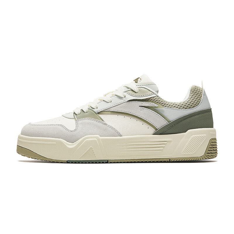 

Кроссовки ANTA C37 Series Skateboarding Shoes Men Low-top Grey/rinse Green, слоновая кость/зеленый
