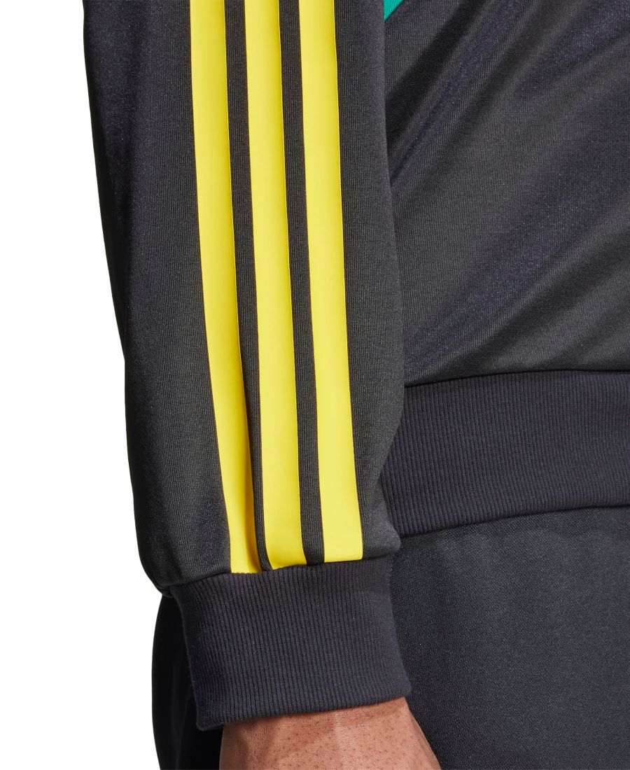Мужская спортивная куртка House Of Tiro Nations Pack Adidas, Black, Bold green, Hazy yellow — фото 4