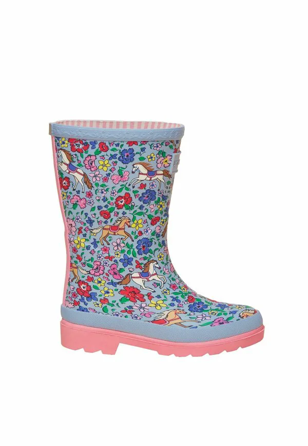 Резиновые сапоги с принтом, стандартного кроя Joules, Blue Horse