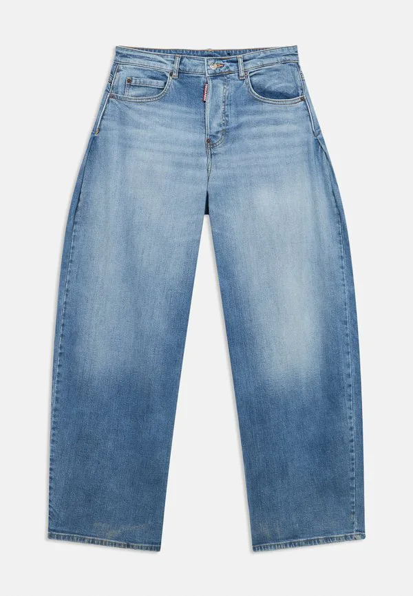 Джинсы свободного кроя amelia с карманами Dsquared2, Blue Denim