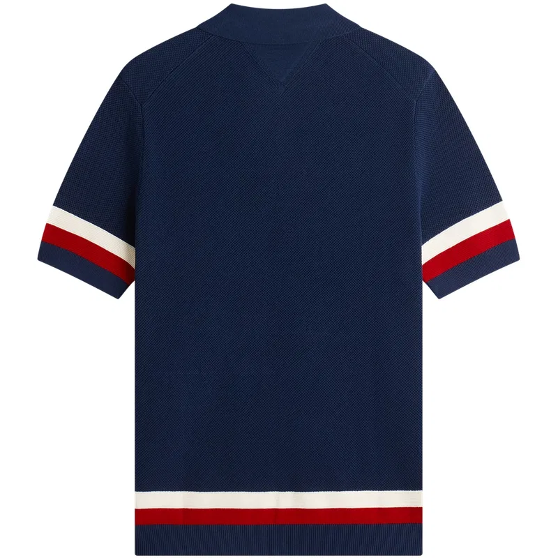 Джемпер с отложным воротником Tommy Hilfiger темно-синий — фото 3