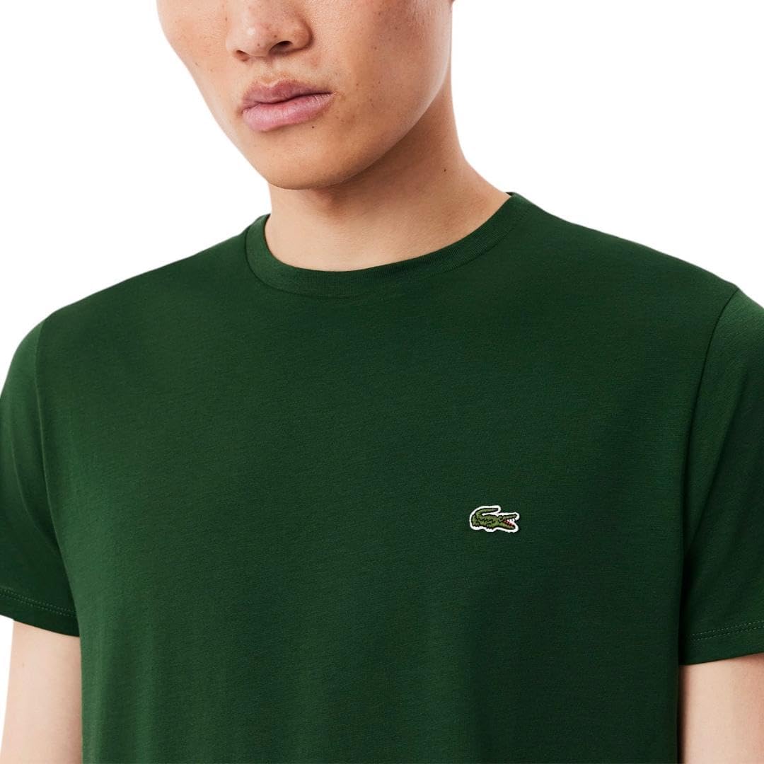 Футболка Lacoste, мужская, из хлопка Pima, зеленый — фото 2