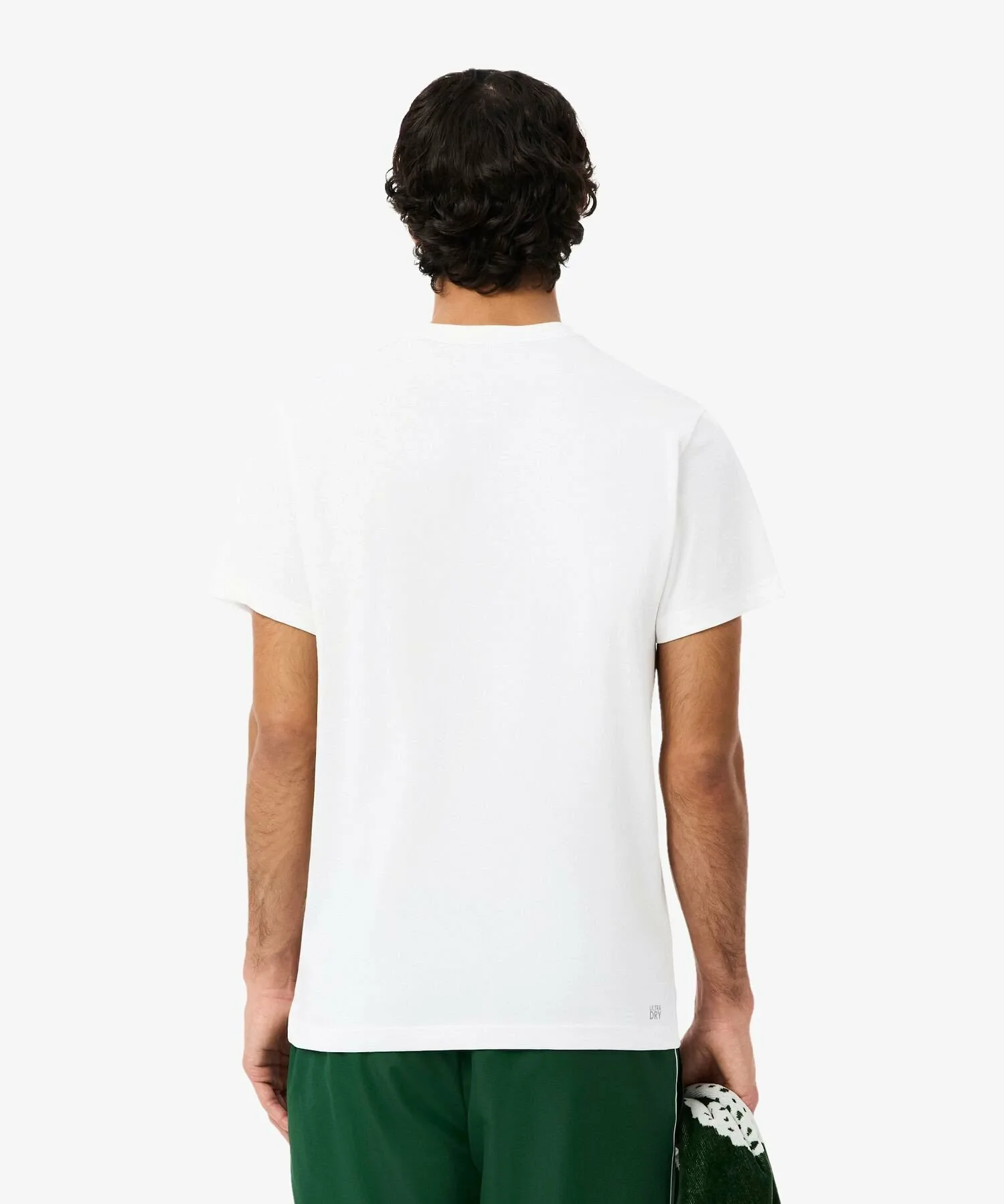 Футболка с логотипом бренда, изготовленная из сверхсухой ткани LACOSTE, White — фото 2
