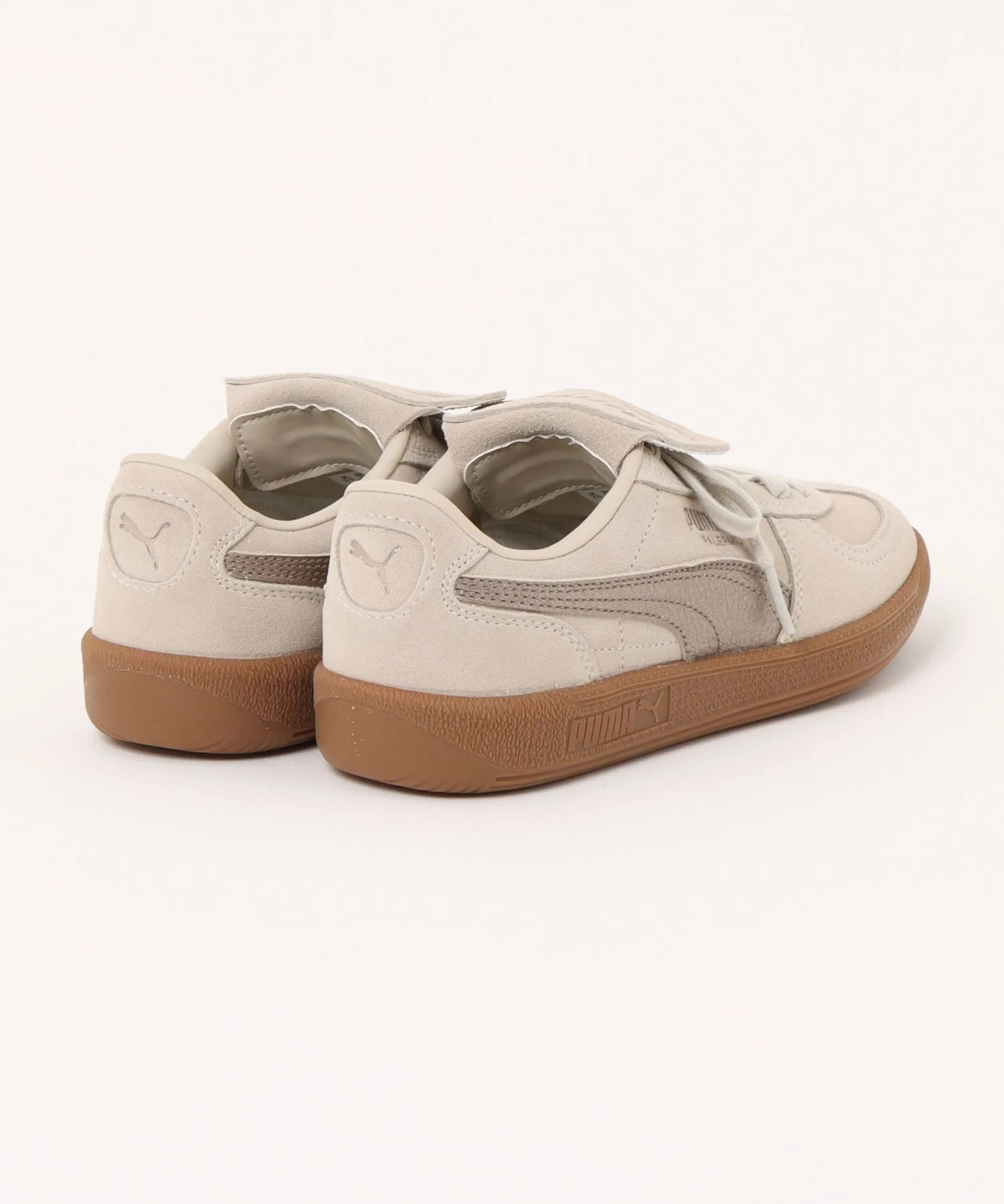 Мужские кроссовки из натуральной кожи Palermo Premium Metallic PUMA бежевые — фото 2