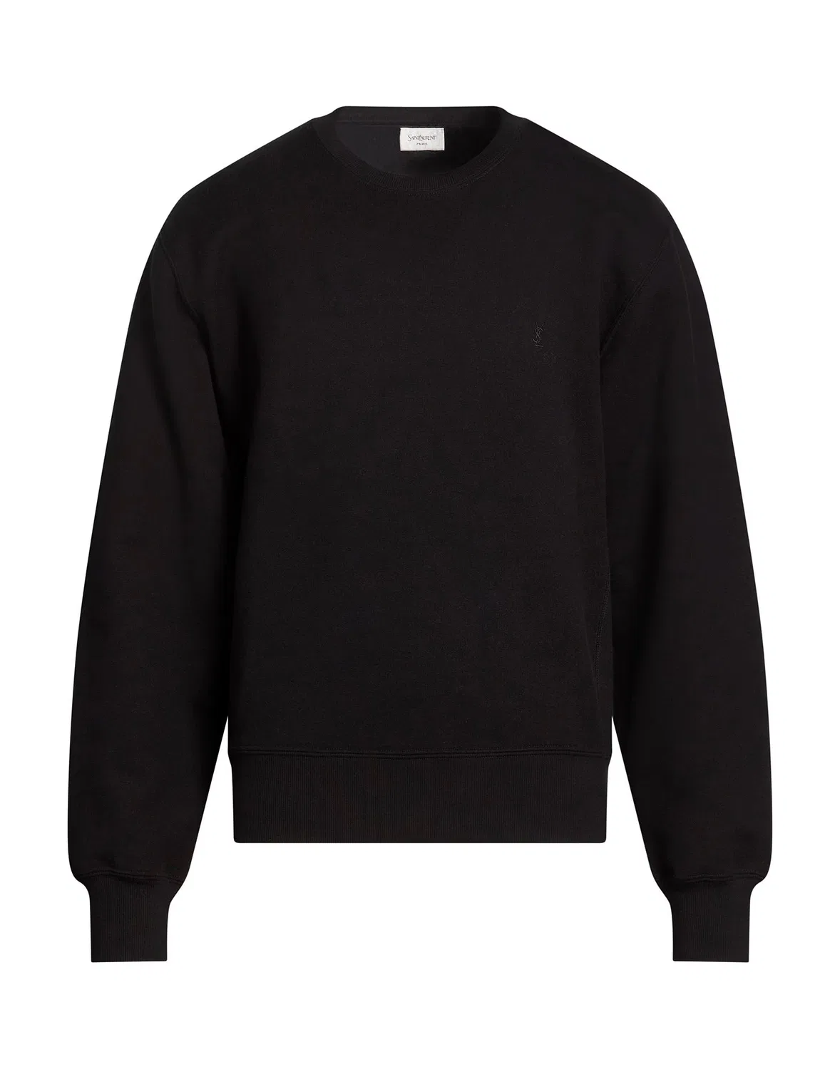 Свитшот из флиса Saint Laurent черный