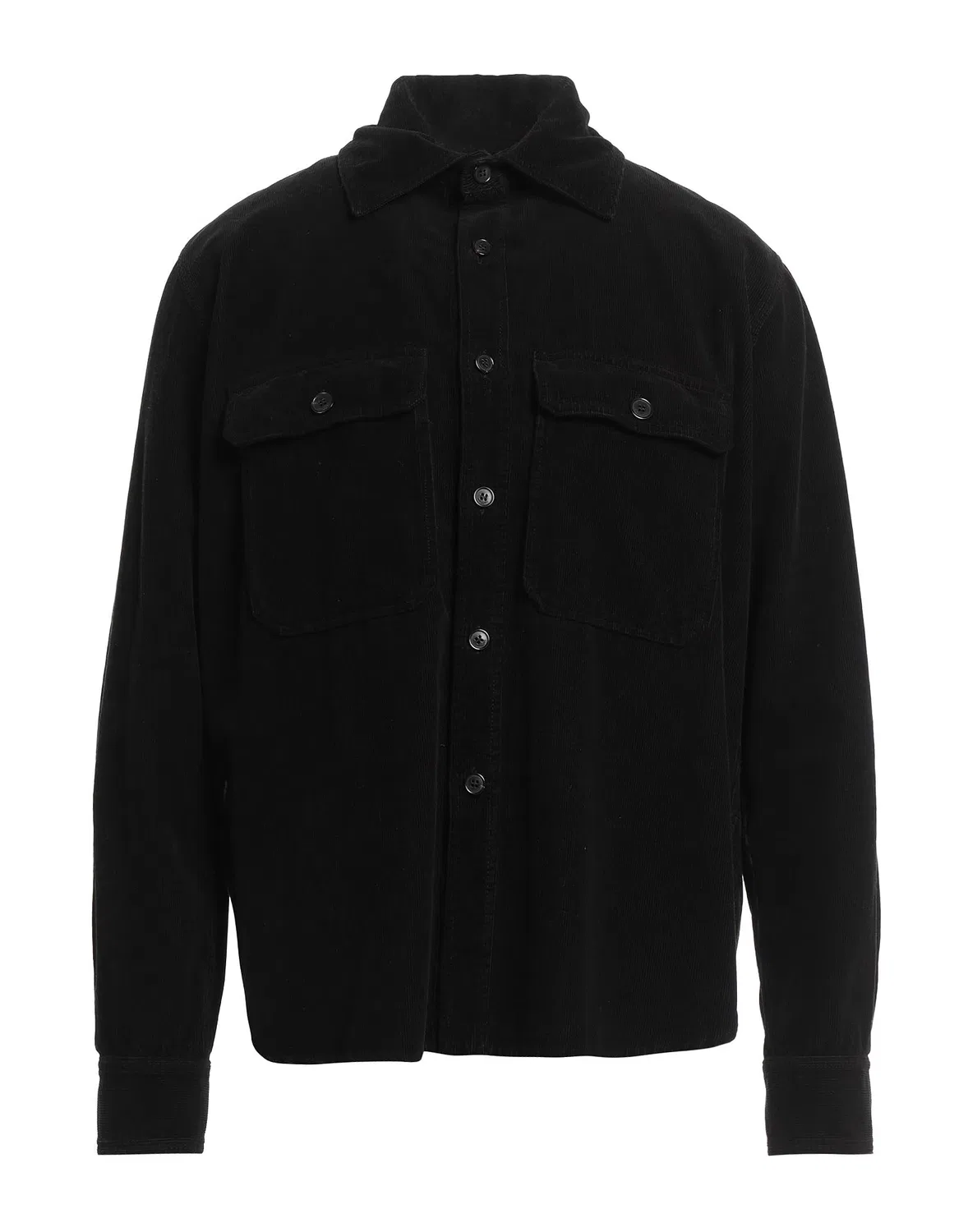 Рубашка сафари из вельвета Saint Laurent черный