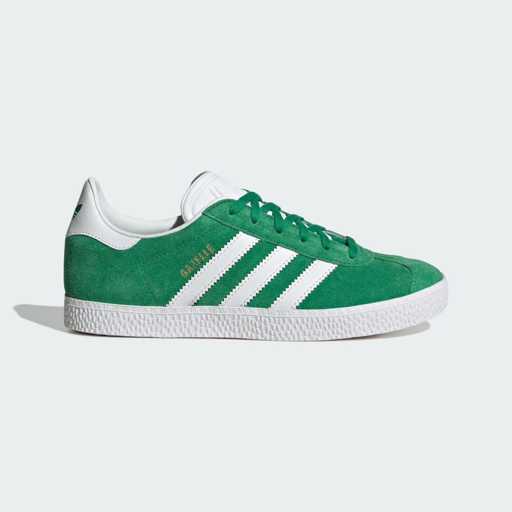 

Кроссовки Adidas Gazelle Shoes, цвет Green/Cloud White/Gold Metallic