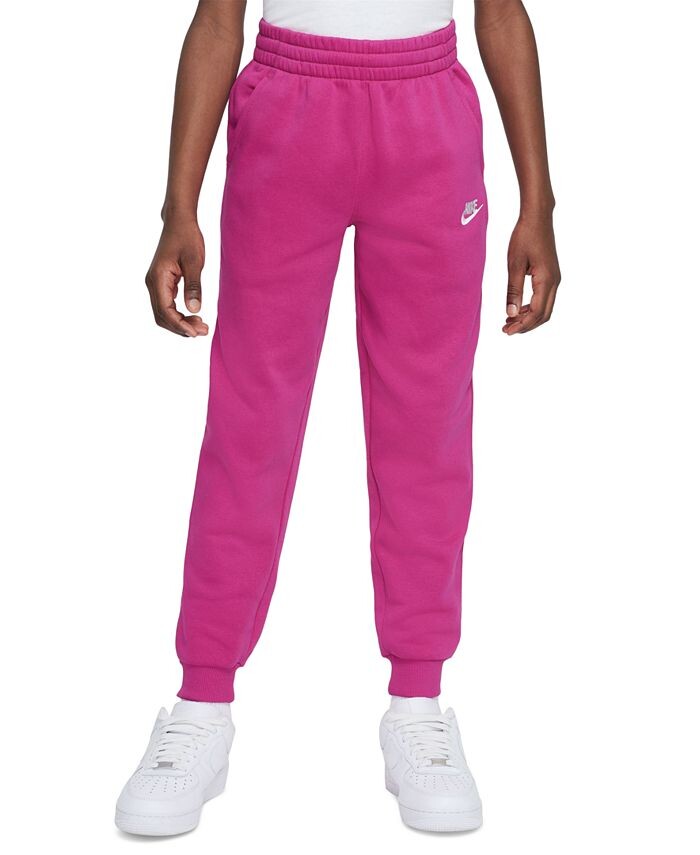 

Флисовые спортивные брюки Big Kids Club Nike, розовый