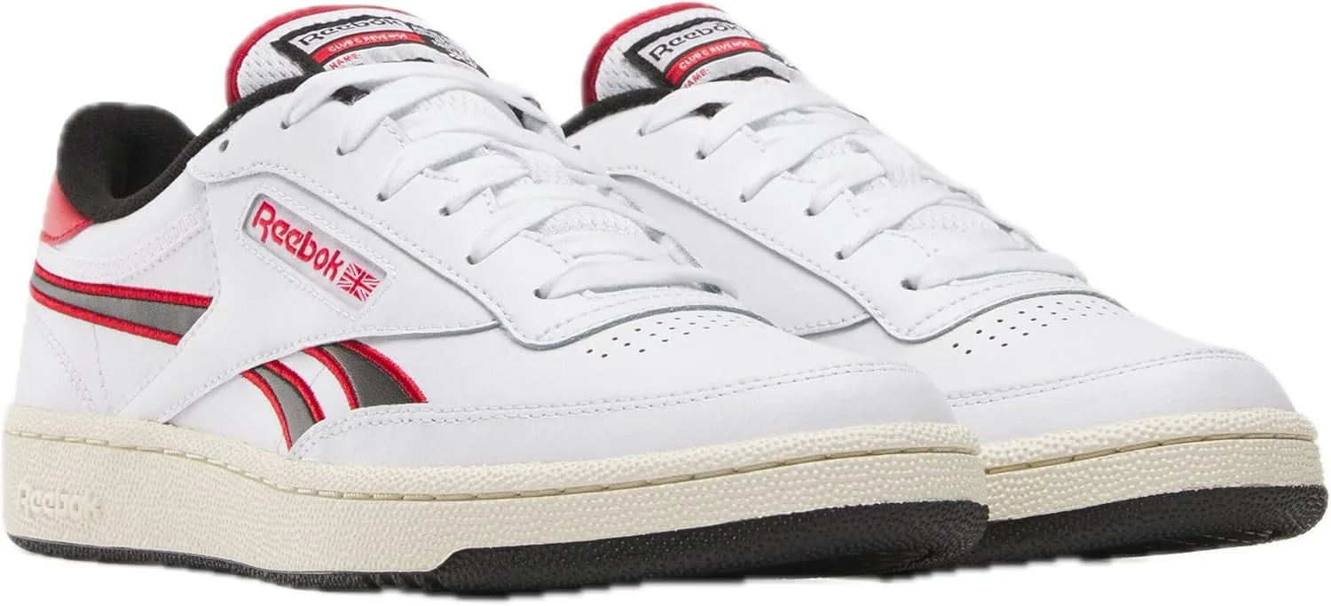 Кроссовки Reebok Club C Revenge, белый/черный/красный — фото 2