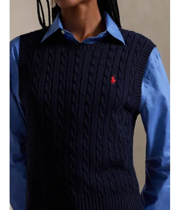 Жилет slim fit Polo Ralph Lauren, темно-синий — фото 4