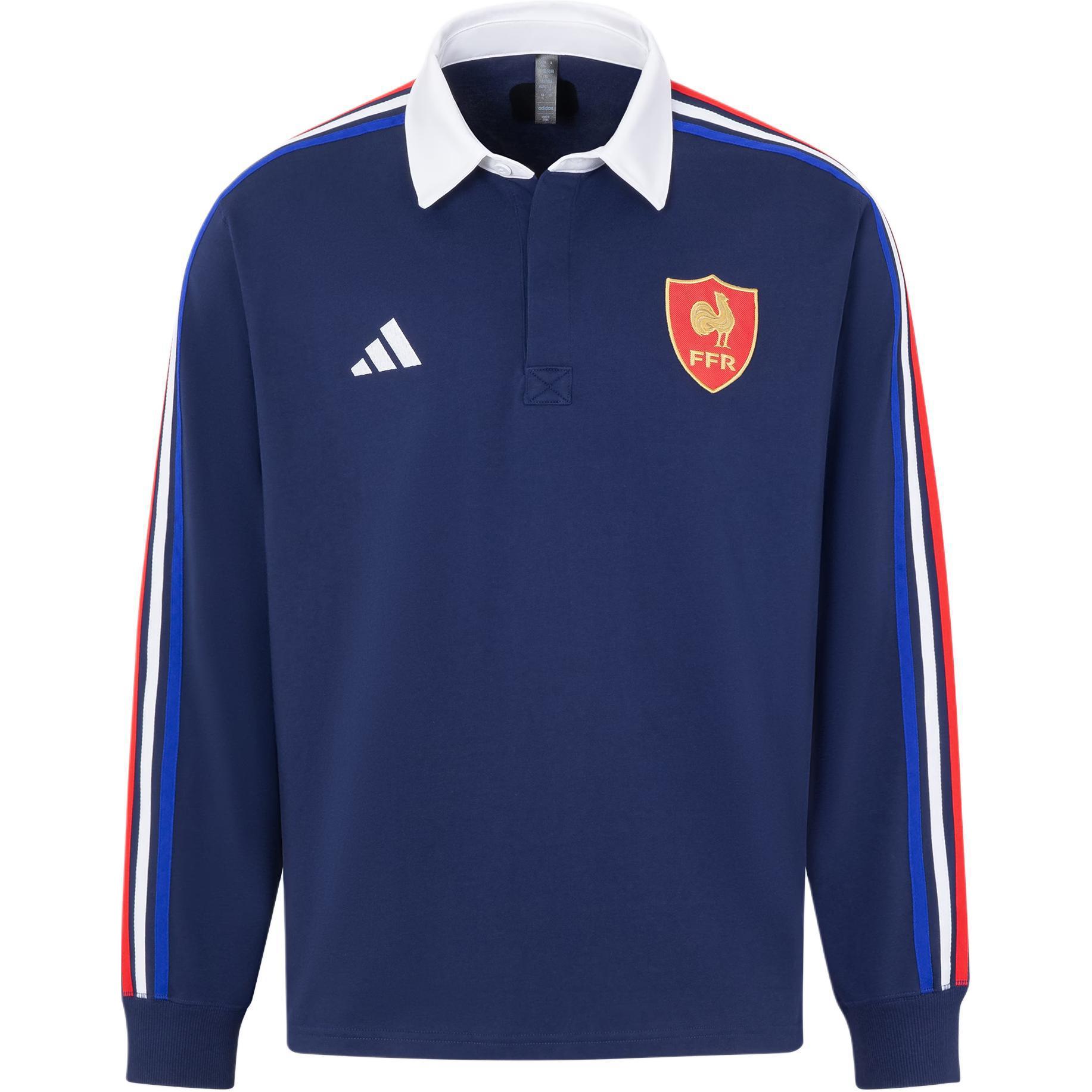 

Футболка с длинными рукавами France Long Sleeve Culture Adidas, темно-синий