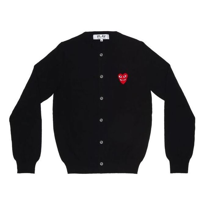 

Кардиган (WMNS) COMME des GARCONS PLAY Cardigan Red Emblem 'Black' AZ-N075-051-1, черный