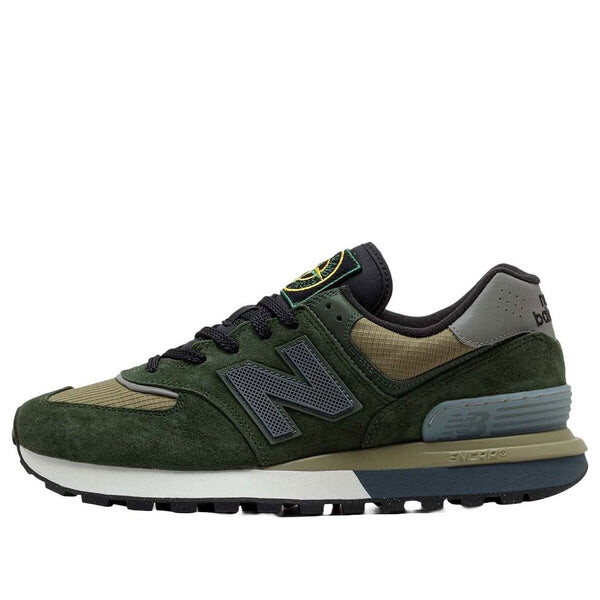 

Кроссовки x stone island 574 legacy New Balance, зеленый