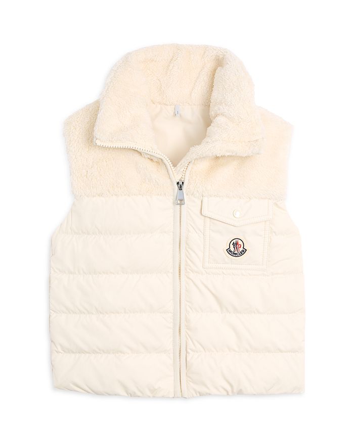 

Унисекс пуховик-жилет Jeromy Teddy - для подростков Moncler, слоновая кость/кремовый