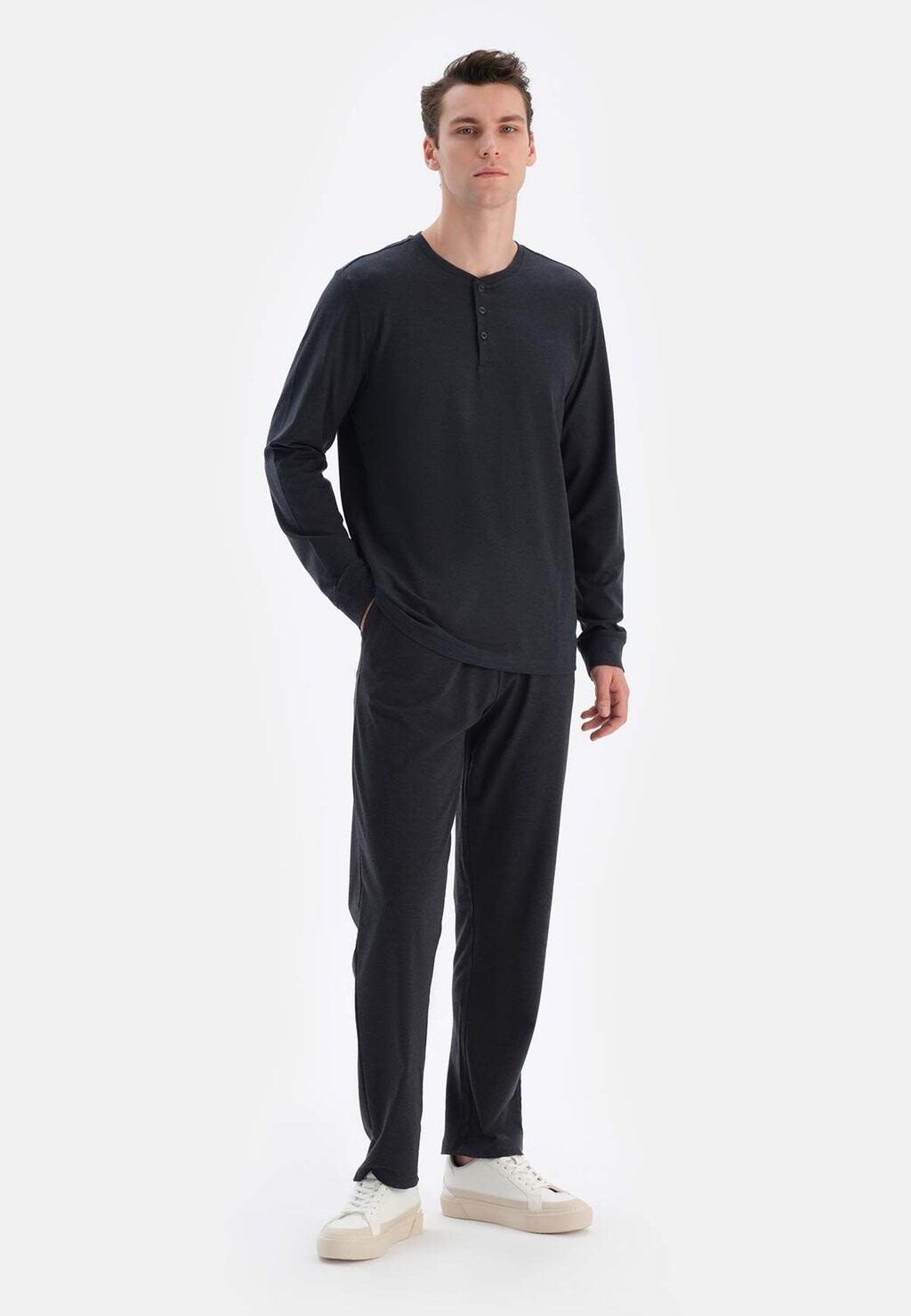 

Верх пижамы LONG SLEEVE REGULAR DAGI, темно-синий
