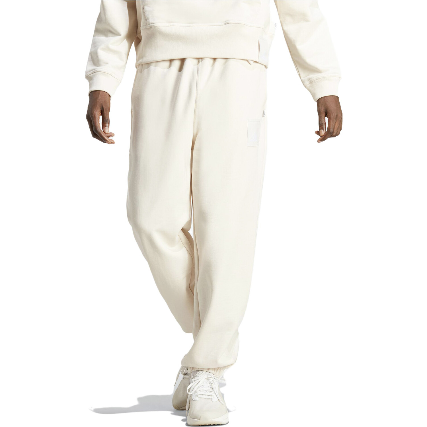 Спортивные брюки Lounge Knit Unisex Off-white Adidas, кремовый — фото 4