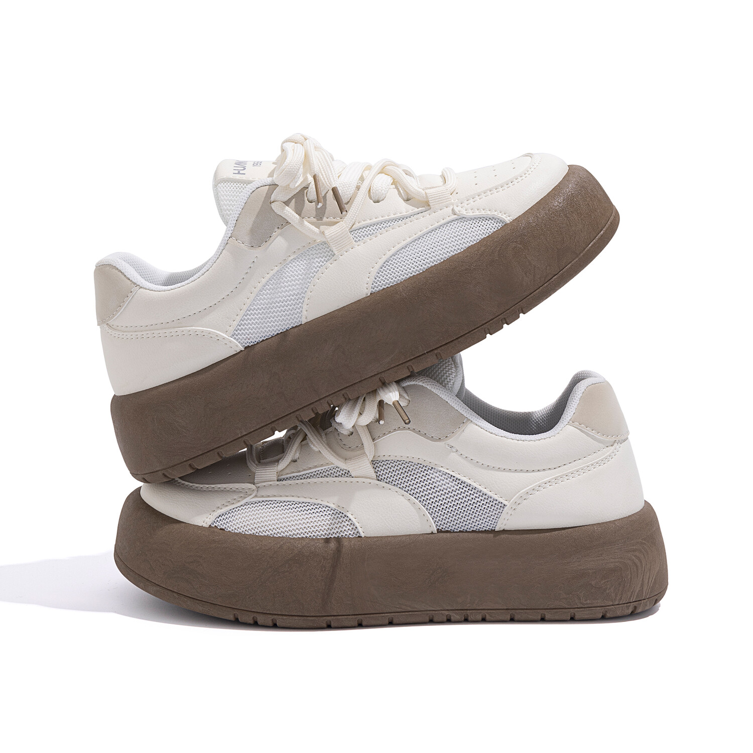 Кроссовки HUANQIU Skateboarding Shoes Women's Low-top Brown, коричневый — фото 3